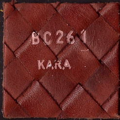 real woven leather panels handmade 10 mm x 10 mm - immagine 5