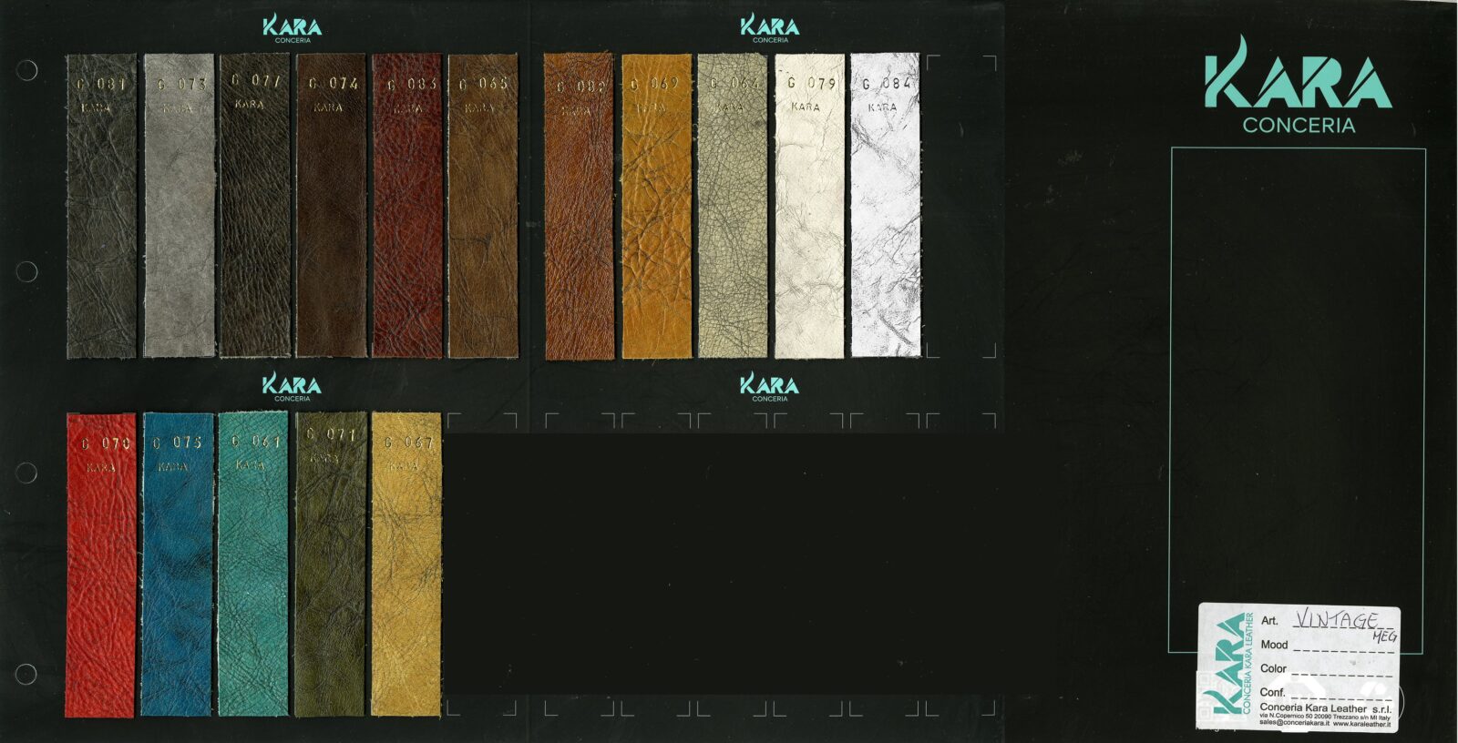 Vintage distressed leather on european cow hides hand worked - Image 2