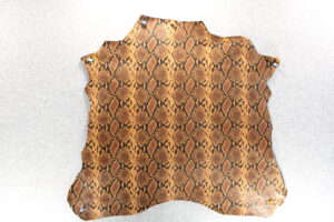 caguas pitone tabacco leather stock lot ready to ship goat skin